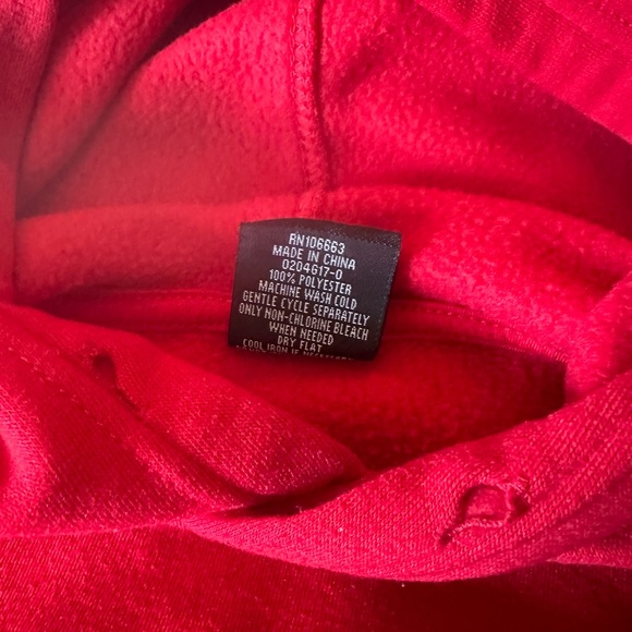 Men’s Red Hoodie - Picture 3 of 3